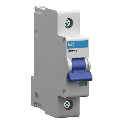 Minidisjuntor Termomagn Weg Mdwh-C16 Curva C 16A 1 Polo