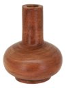 Ver imagem 1 de Vaso Decorativo de Madeira Natural 16x13x13cm Enfeite Sala Mesa Estante Aparador