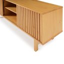 Ver imagem 6 de Rack para TV até 55 Polegadas Madeira Maciça 160cm Magna Porta Ripada CabeCasa MadeiraOriginals Bege