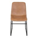 Ver imagem 1 de Cadeira de Jantar Corino sem Braço Verner Marrom/Caramelo