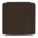 Ver imagem 3 de Poltrona Decorativa Mila Confortável para Sala Recepção Manicure Barbearia Consultório Pés Cromado