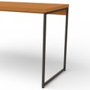 Ver imagem 6 de Mesa de Escritório Escrivaninha Vintage Aço Industrial 118cm Canela/preto Fosco