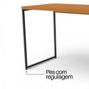 Ver imagem 5 de Mesa de Escritório Escrivaninha Vintage Aço Industrial 118cm Canela/preto Fosco