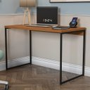 Ver mais imagens de Mesa de Escritório Escrivaninha Vintage Aço Industrial 118cm Canela/preto Fosco