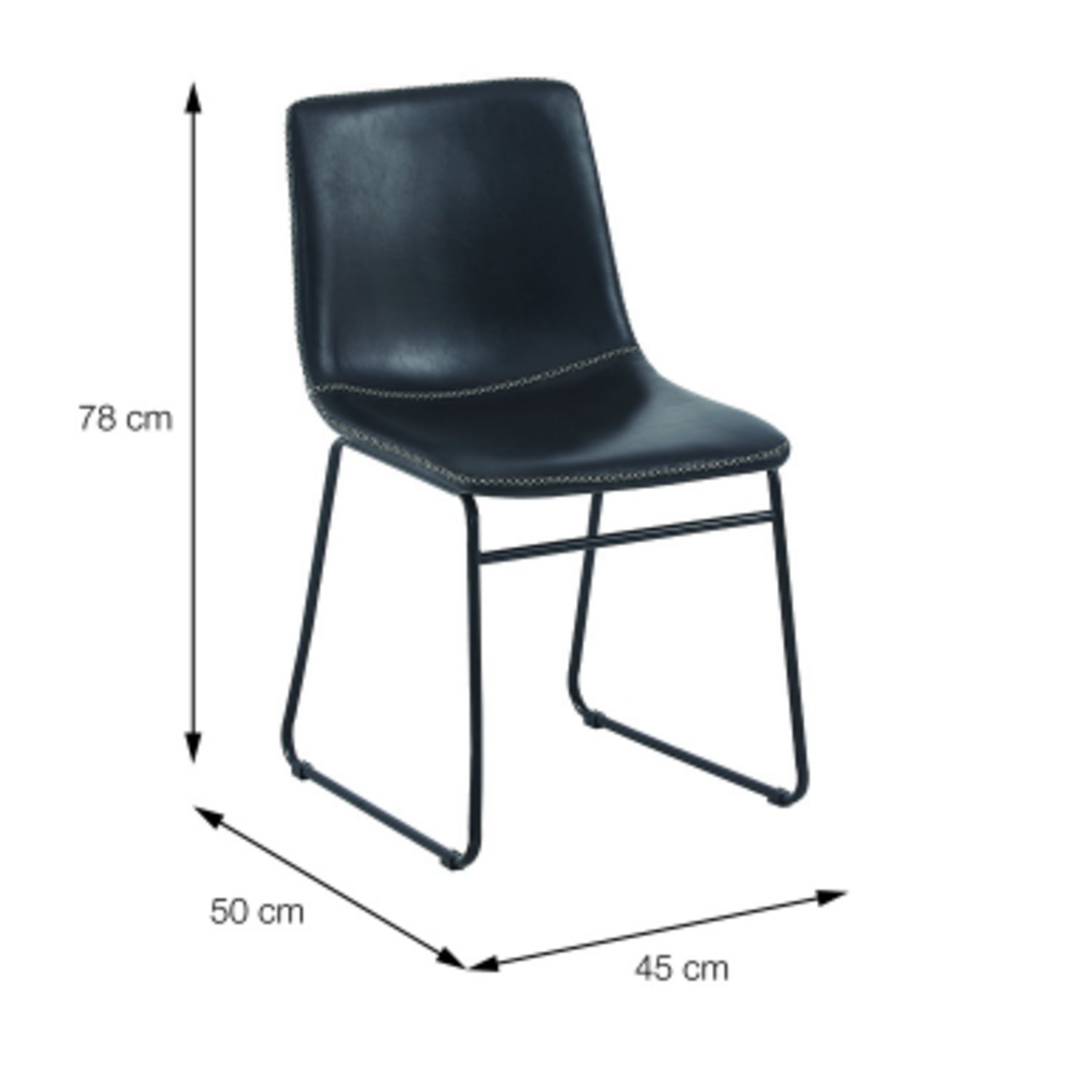 Cadeira para Sala de Jantar sem Braço Verner - 3