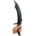 Ver imagem 4 de Adaga Facão Espada Medieval Estilo Senhor Dos Anéis Élfica em Metal Decorativa 42,5 Cm Genuinos Adag