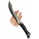 Ver imagem 3 de Adaga Facão Espada Medieval Estilo Senhor Dos Anéis Élfica em Metal Decorativa 42,5 Cm Genuinos Adag