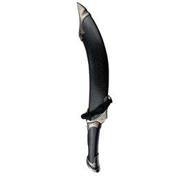 Adaga Facão Espada Medieval Estilo Senhor Dos Anéis Élfica em Metal Decorativa 42,5 Cm Genuinos Adag - 2
