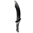 Ver imagem 2 de Adaga Facão Espada Medieval Estilo Senhor Dos Anéis Élfica em Metal Decorativa 42,5 Cm Genuinos Adag