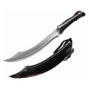 Ver imagem 5 de Adaga Facão Espada Medieval Estilo Senhor Dos Anéis Élfica em Metal Decorativa 42,5 Cm Genuinos Adag