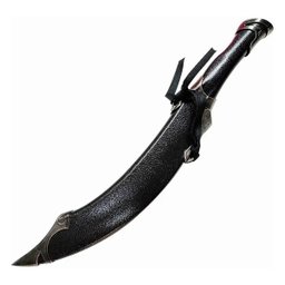 Adaga Facão Espada Medieval Estilo Senhor Dos Anéis Élfica em Metal Decorativa 42,5 Cm Genuinos Adag - 6