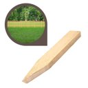 Ver imagem 1 de Estacas Madeira Decoração Jardim 10 Peças 100 Cm