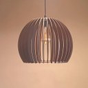 Ver imagem 4 de Luminária Teto tipo Pendente em MDF - Completa -:Marrom