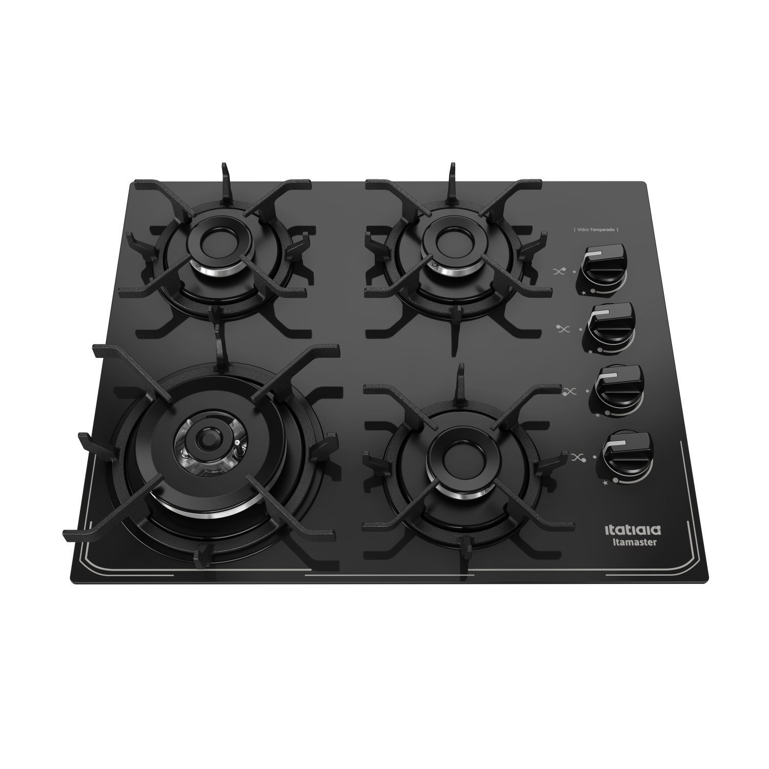 Cooktop 4 Bocas Tripla Chama a Gás Itamaster Bivolt Itatiaia Preto - 9