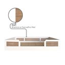 Ver imagem 7 de Cama Montessoriana Casal Infantil Sol Branco/Carvalho Mel