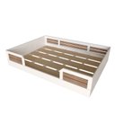 Ver imagem 2 de Cama Montessoriana Casal Infantil Sol Branco/Carvalho Mel