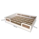 Ver imagem 3 de Cama Montessoriana Casal Infantil Sol Branco/Carvalho Mel