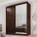 Ver imagem 1 de Guarda Roupa Casal 2 Portas de Correr 3 Gavetas Búzios 100% MDF