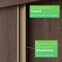 Ver mais imagens de Guarda Roupa Casal 2 Portas de Correr 3 Gavetas Búzios 100% MDF Marrom/New Canion