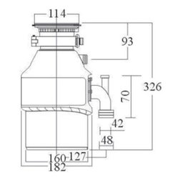 Triturador Alimentos Pia Cozinha Aço Inox 75 Hp 127v Franke - 2