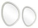 Ver imagem 1 de Kit Espelho Decorativo Orgânico Branco 29x44cm e 43x58cm Epm