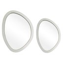 Ver imagem 1 de Kit Espelho Decorativo Orgânico Branco 29x44cm e 43x58cm Epm
