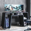 Ver imagem 1 de Mesa Gamer com Espaço para CPU London 150,5cm Preto E Azul