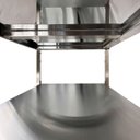 Ver imagem 5 de Mesa de Aço Inox Industrial 110x60x90 Cm com 2 Prateleiras Plano Liso com Espelho Nortinox Stander