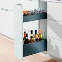 Ver imagem 1 de Kit para Porta Tempero Blumotion Space Twin 20kg 450 Mm 770x45s0s Blum 04852798 - Branco Seda Escova