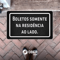 Tapete Capacho Estampado - 40cm X 60cm:boletos Somente na Residência Ao Lado. - 4