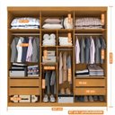Ver mais imagens de Guarda Roupa Casal 6 Portas 4 Gavetas Belém Marrom/Cinamomo