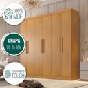 Ver imagem 6 de Guarda Roupa Casal 6 Portas 4 Gavetas Belém Marrom/Cinamomo