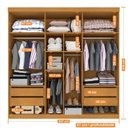 Ver mais imagens de Guarda Roupa Casal 6 Portas 4 Gavetas Belém
