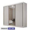 Ver imagem 5 de Guarda Roupa Casal 3 Portas de Correr 6 Gavetas com Espelho 100% MDF São Paulo Gold
