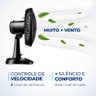 Ventilador de Mesa Mondial 30cm Super Power 6 Pás Turbo Vsp30 Preto - 220v - 3