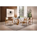 Ver imagem 1 de Conjunto de Jantar Mesa com 6 Cadeiras Bari Marrom/Cinamomo/Imbuia/Off White