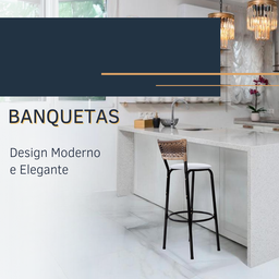 Banco para Bancada Banqueta Alta Cappuccino Balcão Cozinha Bistrô Área Gourmet Churrasqueira - 3