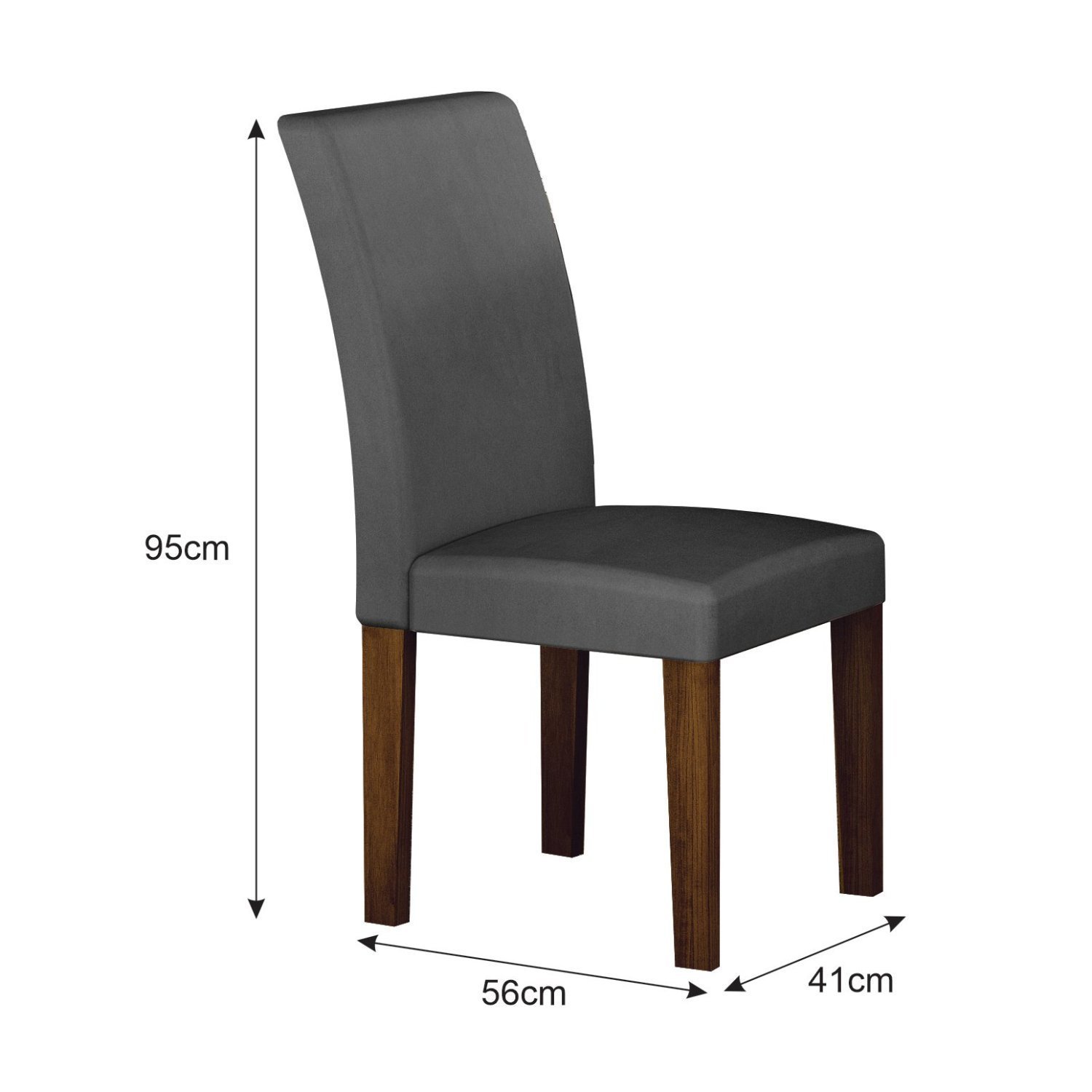 Conjunto Sala de Jantar Mesa com 4 Cadeiras Napoli - 4