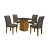 Conjunto Sala de Jantar Mesa com 4 Cadeiras Napoli - 2