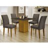 Conjunto Sala de Jantar Mesa com 4 Cadeiras Napoli - 1
