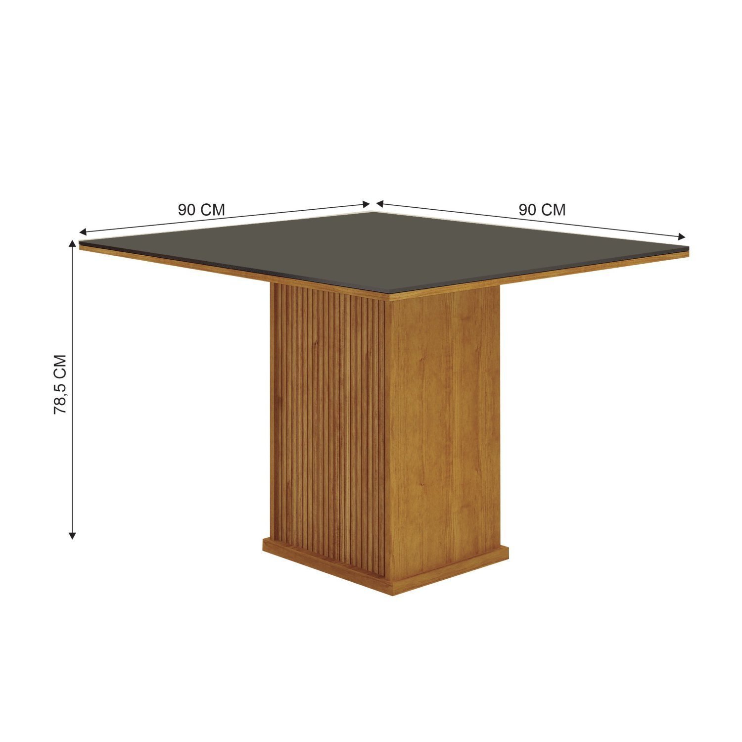 Conjunto Sala de Jantar Mesa com 4 Cadeiras Napoli - 3