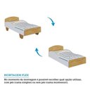 Ver imagem 5 de Cama Infantil 100% MDF Olívia Espresso Móveis Marrom/Branco Brilho/Amêndoa