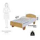 Ver imagem 3 de Cama Infantil 100% MDF Olívia Espresso Móveis Marrom/Branco Brilho/Amêndoa