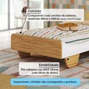 Ver imagem 7 de Cama Infantil 100% MDF Olívia Espresso Móveis Marrom/Branco Brilho/Amêndoa