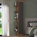 Ver mais imagens de Conjunto Guarda-Roupa Modulado 10 Portas 6 Gavetas 7 Peças Yescasa Marrom/Nogal/Grafite