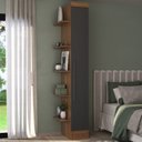 Ver mais imagens de Conjunto Guarda-Roupa Modulado 10 Portas 6 Gavetas 7 Peças Yescasa Marrom/Nogal/Grafite