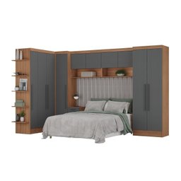 Guardo Roupa Modulado 10 Portas 6 Gavetas 7 Peças  - 6