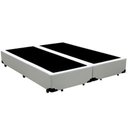 Ver imagem 2 de Cama Base Box Casal Bipartido Suede Branco 30x138x188