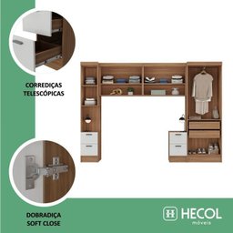 Conjunto de Guarda-roupa Modulado 5 Peças 7 Portas 6 Gavetas Viena Yescasa - 3 Conjunto de Guarda-roupa Modulado 5 Peças 7 Portas 6 Gavetas Viena Yescasa - 3