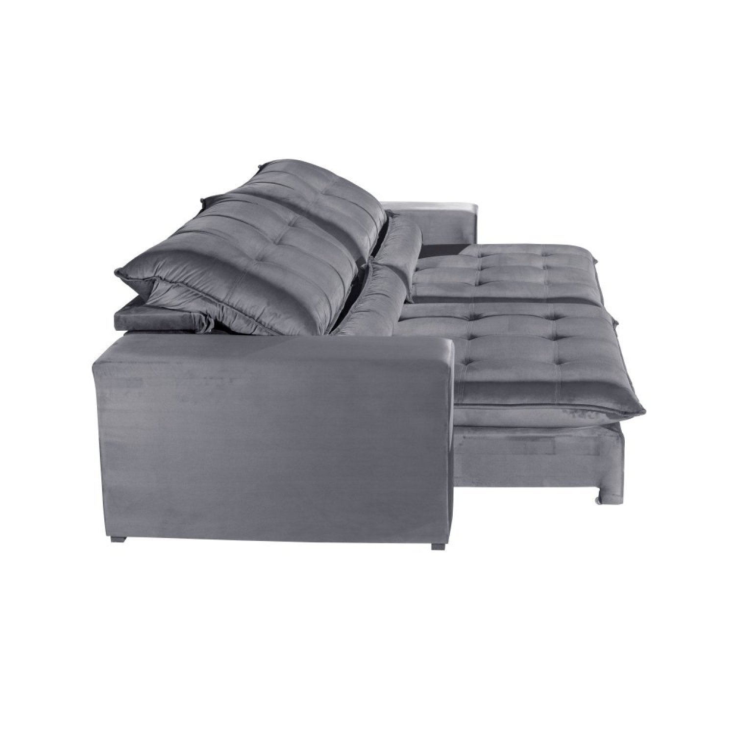 Sofá Retrátil/Reclinável 230cm 3 Lugares Mercedes - 4